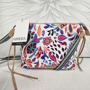 White Swirly Legacy Downtown Crossbody By CONSUELA